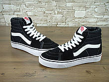Жіночі кеди Vans Old Skool High Top BW, чоловічі кеди, ванс. ТОП Репліка ААА класу., фото 2