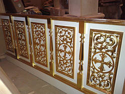 Солия з дерева з золоченням за вашими розмірами