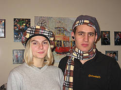 Берет у карту, шотландський бере унісекс unisex/Ручна робота.бере шотландський