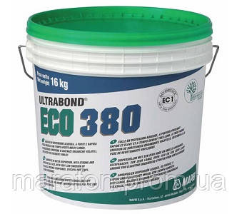 Mapei Ultrabond ECO 380 14 кг Вододисперсійний клей для вінілових покриттів
