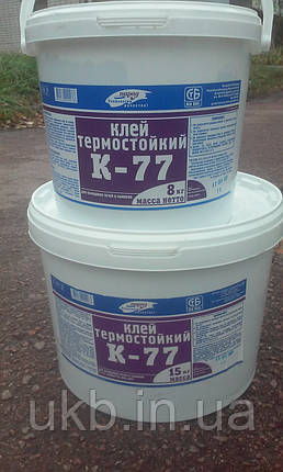 Клей термостійкий "Парад К-77" для облицювання печей та камінів (8кг), фото 1