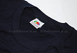 Реглан чоловічий синій светр легкий (глибокий темно-синій) Lightweight raglan sweat Fruit of the Loom,XL, фото 2