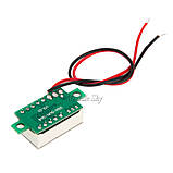 Мінівольтметр цифровий DC 3 — 30 В, синій дисплей, фото 2