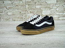 Чоловічі кеди Vans Old Skool Black White Gum, чоловічі кеди, ванс . ТОП Репліка ААА класу., фото 3