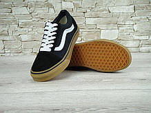 Чоловічі кеди Vans Old Skool Black White Gum, чоловічі кеди, ванс . ТОП Репліка ААА класу., фото 2
