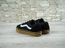 Чоловічі кеди Vans Old Skool Black White Gum, чоловічі кеди, ванс . ТОП Репліка ААА класу., фото 3