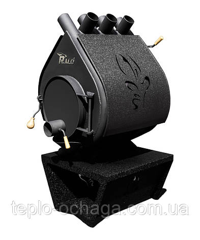 Котел Булер'ян Rud Pyrotron Кантрі 01 з обшивкою декоративний (чорна), фото 1