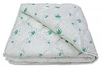 Натуральное летнее одеяло ТЕП «Aloe Vera» Light с чехлом из микрофибры. белый, полуторный