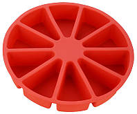 Форма для пирожных силиконовая Calve CL-4600-К, 30х5 см (Красная)