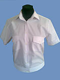 Формена сорочка біла з коротким рукавом, фото 2
