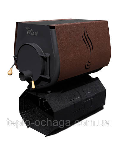 Відопільна пічка Rud Pyrotron Кантрі 03 з варильною поверхнею Обшивка декоративна (коричнева), фото 1
