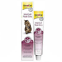 Паста для котів і кішок для виведення шерсті зі шлунка Gimcat Malt-Soft Extra / 200 г