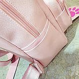 Рюкзак жіночий Кіт з лапками (сірий), фото 7