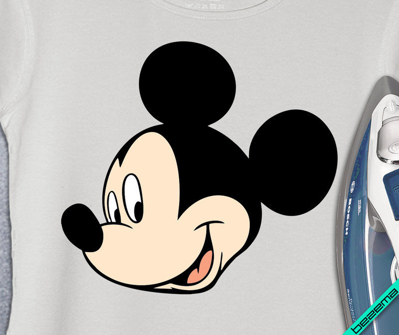 Термодрук на пончо Міккі голова [Свій розмір і матеріали в асортименті]