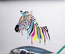 Термонаклейки на сукні Зебра [Свій розмір і матеріали в асортименті]