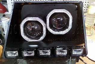 Таврія — встановлення двох біксенонових лінз Morimoto G5 2,5" ( ⁇ 64 мм) H1 в одну фару