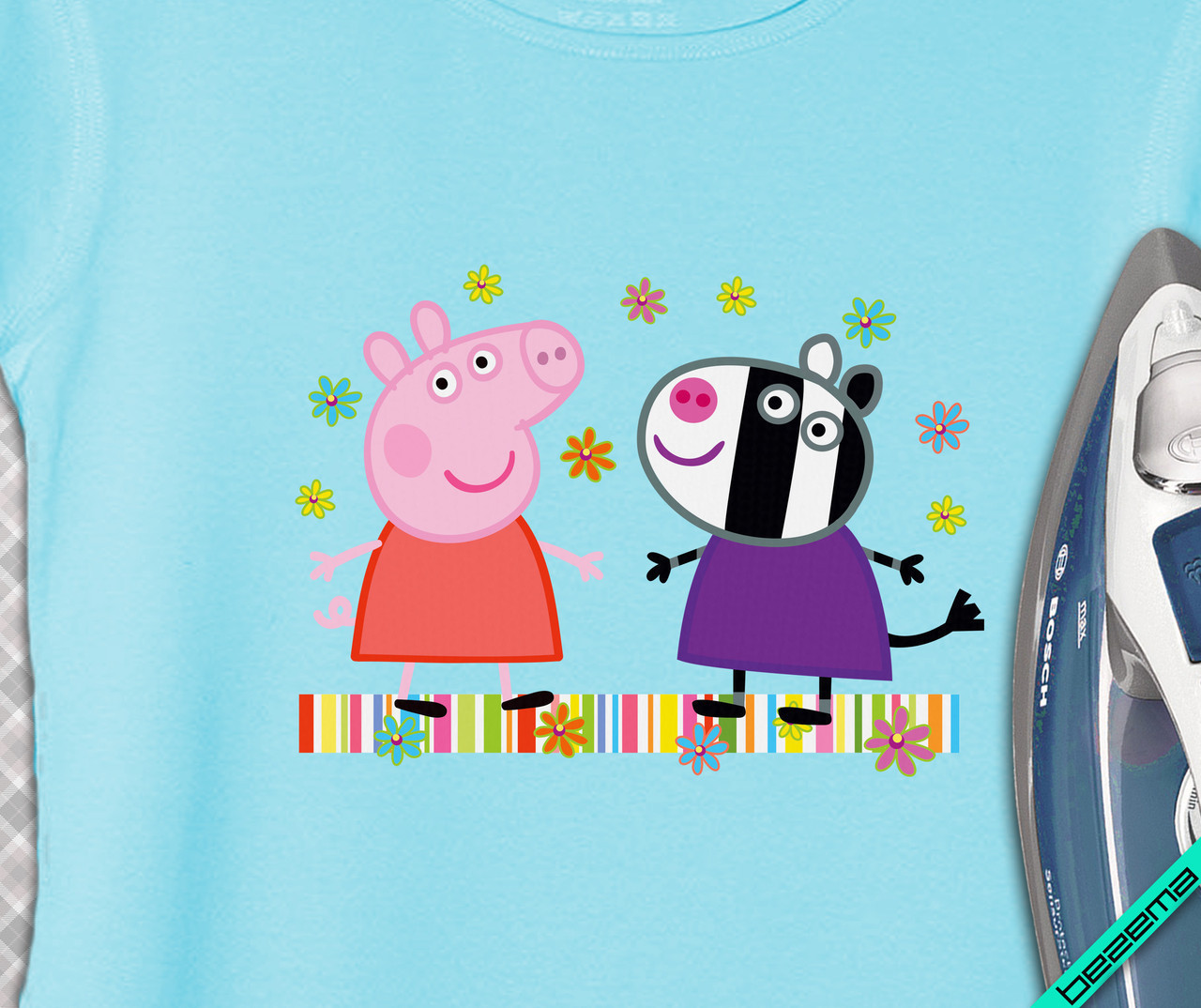 Термопринт на плащі Пеппа [Свій розмір і матеріали в асортименті]