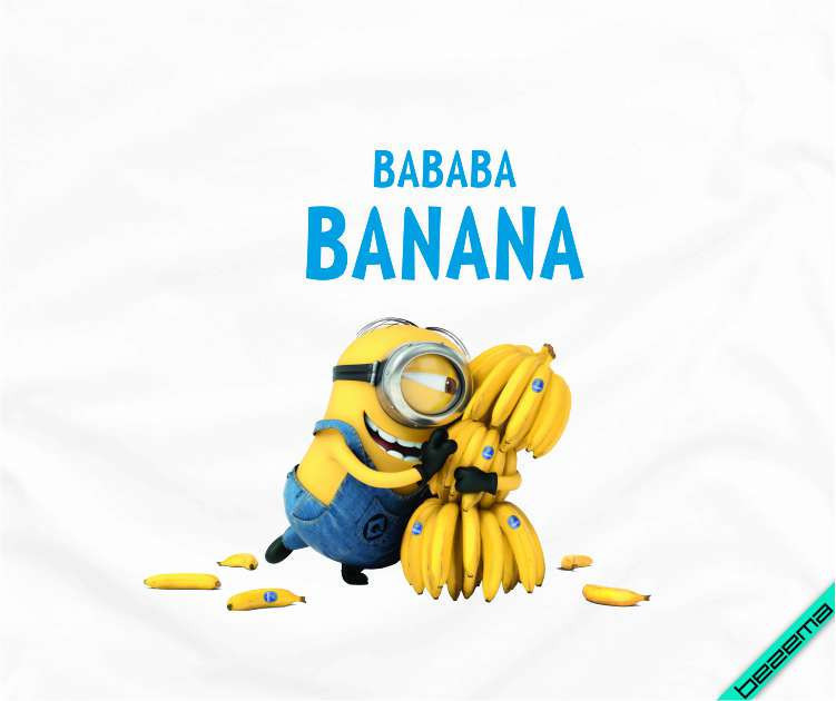 Термоаппликации на кепки Міньйон з бананами [Свій розмір і матеріали в асортименті]