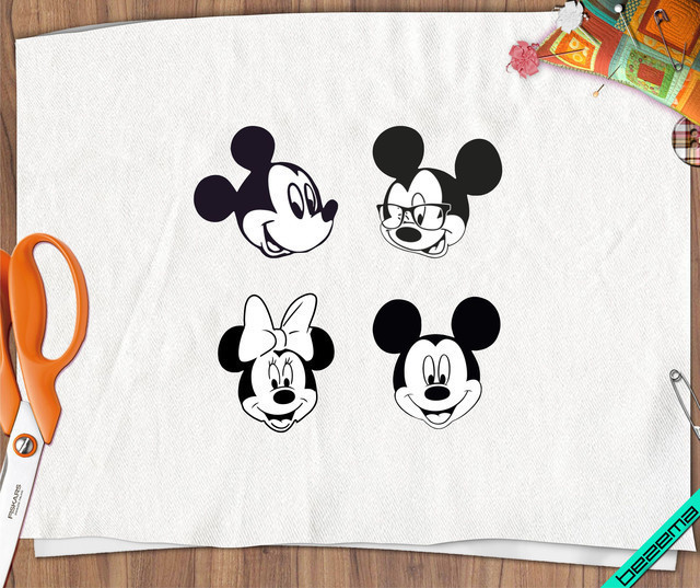 Декор на двунитку Міккі [Свій розмір і матеріали в асортименті]