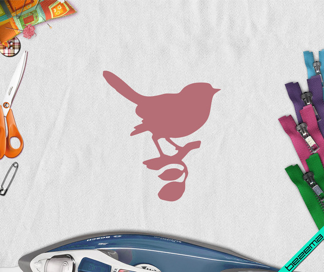 Наклейки на гіпюр Горобчик [Свій розмір і матеріали в асортименті]