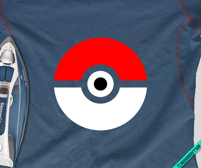 Термопереводки, латки на дорожні сумки Pokeball [Свій розмір і матеріали в асортименті]
