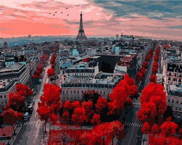 Картины по номерам 40х50 см. Babylon Закат в Париже (VP-833) - фото 1 - id-p595608608