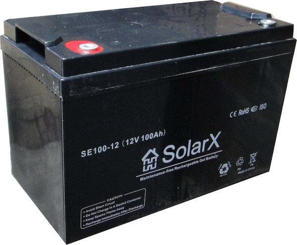 Гелевий акумулятор SolarX SE100-12 (12V 100Ah), фото 1