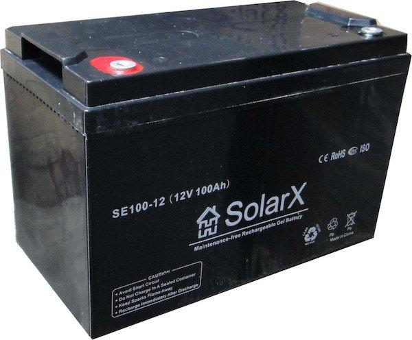 Гелевий акумулятор SolarX SE100-12 (12V 100Ah)