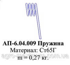 АП-6.04.009 Пружина до агрегату передпоєвому АП-6
