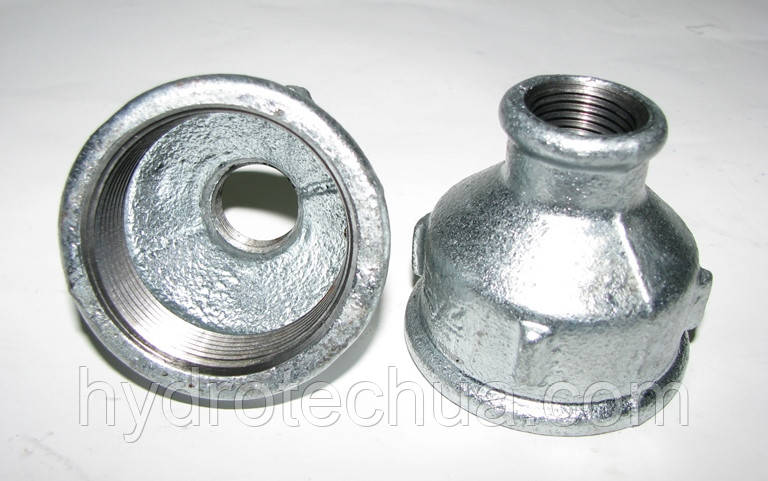 № 240 Муфта редукційна оцинкована ВВ 1 1/2"х1/2"