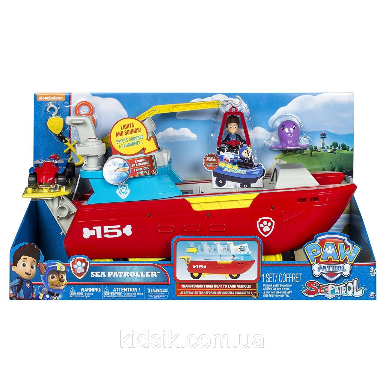 Машина-трансформер Щенячий патруль: Морський патрулер корабель Nickelodeon, Paw Patrol, фото 1