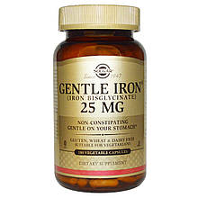 Gentle Iron 25 mg Solgar 180 Caps