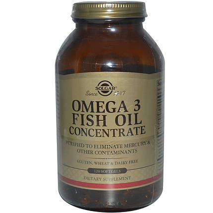 Omega-3 Fish Oil Concentrate Solgar, фото 2