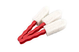 40650 Набір щіток для чищення дисків, червоно-білий - Flexipads Wheel Cleaning Brushes, 3 шт.