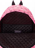 Рюкзак з каченятами стьобаний POOLPARTY рожевий, фото 4