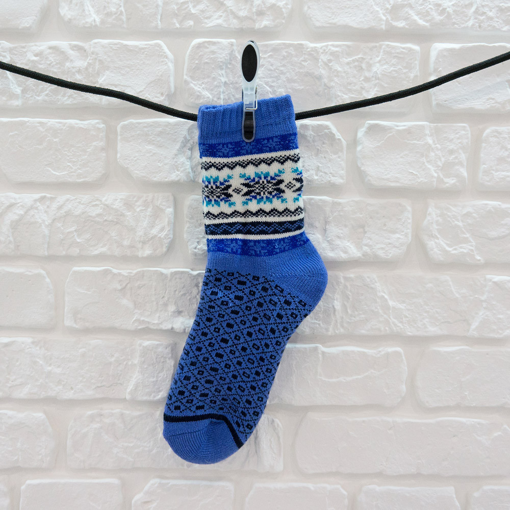 Шкарпетки термо унісекс із шерсті Womans heel синій (Ш-453-2)