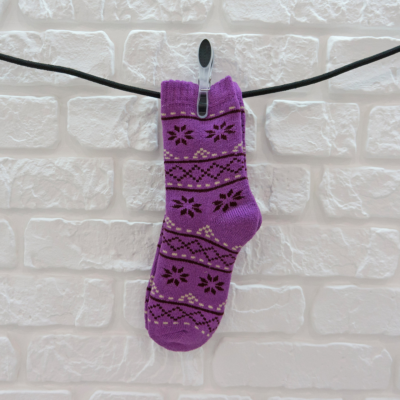 Шкарпетки термо унісекс із шерсті Womans heel фіолетовий (Ш-453-1)
