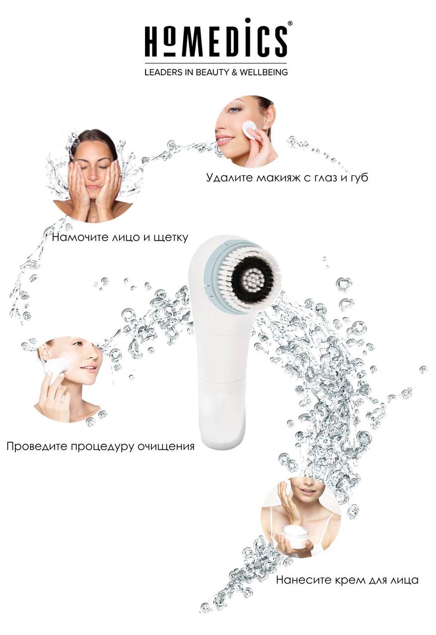 Щетка для чистки лица Homedics SPA Facial - фото 7 - id-p595794299