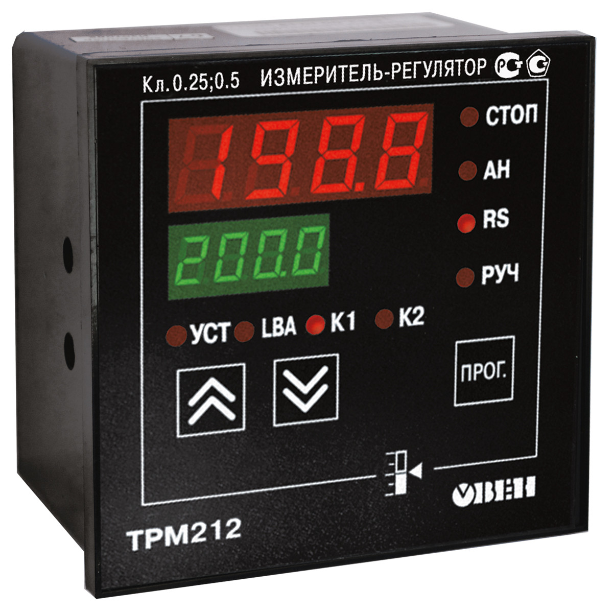 ТРМ212 ПИД-регулятор для управления задвижками и трехходовыми клапанами с RS-485 Н2, С, С - фото 1 - id-p595838899