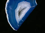 Агатова жеода, жеода з гірським кришталем (колір синій ~ 280 г.), фото 5