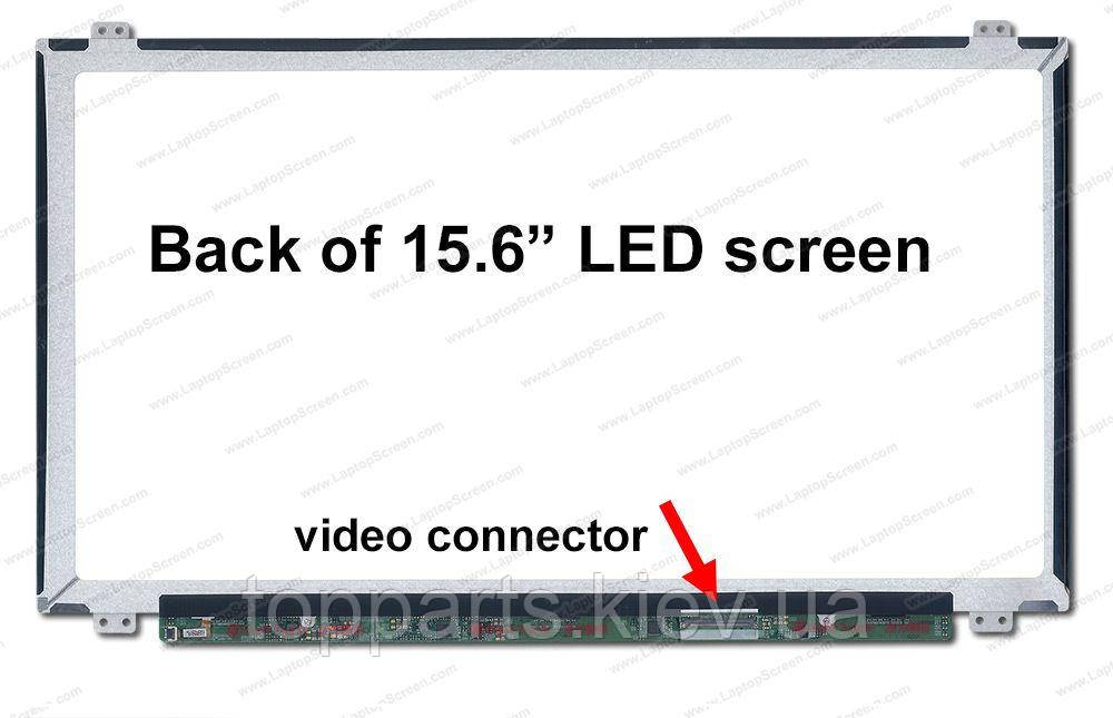 15.6" HD 1366x768, LG-Philips LP156WHB-(TL)(A1), 40-pin роз'єм знизу праворуч), глянсовий, slim