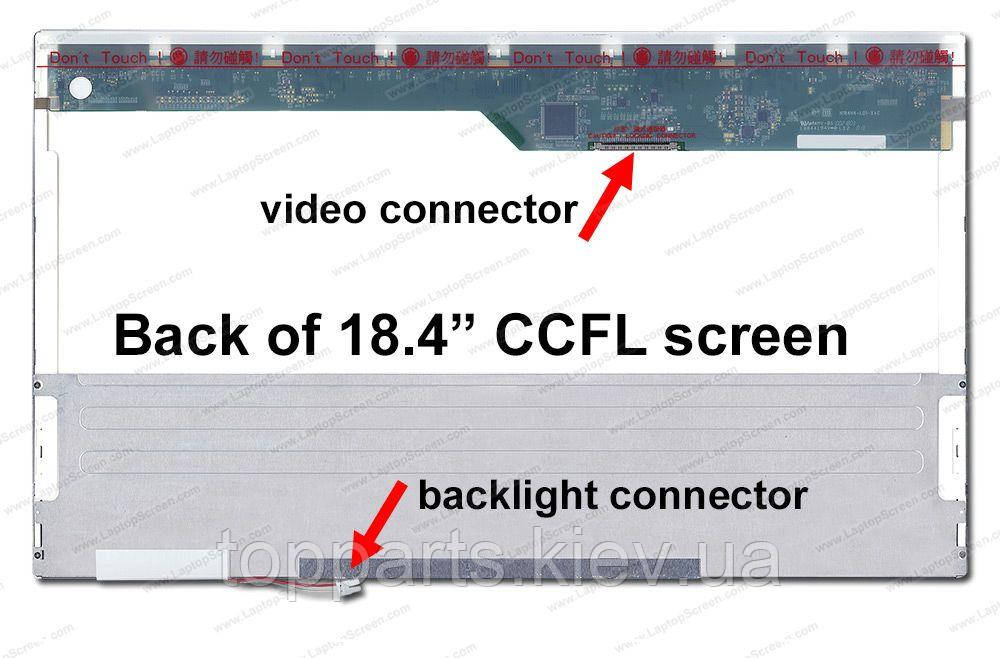 18.4" FHD 1920х1080, ChiMei Optoelectronics N184H3-L02 Rev.C1, 1-ccfl, 30-pin (правий роз'єм), глянець