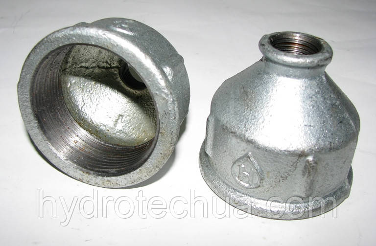 Муфта редукційна оцинкована ВВ 2"х1/2"