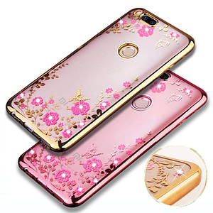 TPU чохол Rose зі стразами для Xiaomi Mi 5X (2 кольори)