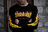 Світшот з принтом Thrasher Flame fire | мужская XS, фото 4