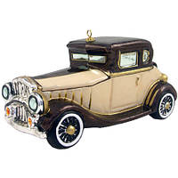 Ялинкова іграшка Ретро автівка KOMOZJA Old car, скло, ручна робота