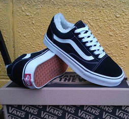 Зимові кеди Vans old skool з хутром чоловічі та жіночі теплі ванс олд скул