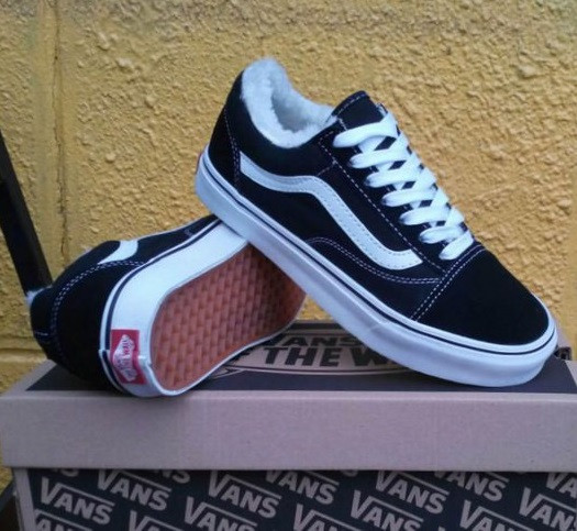 Зимові кеди Vans old skool з хутром чоловічі та жіночі теплі ванс олд скул, фото 1