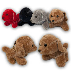 Хутряний брелок собачка, KS01