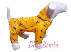 Дощовик комбінезон для собак "Зірки" M-19